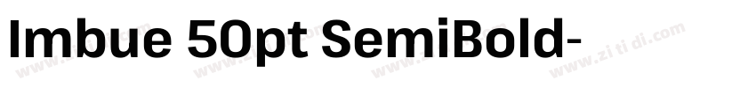 Imbue 50pt SemiBold字体转换